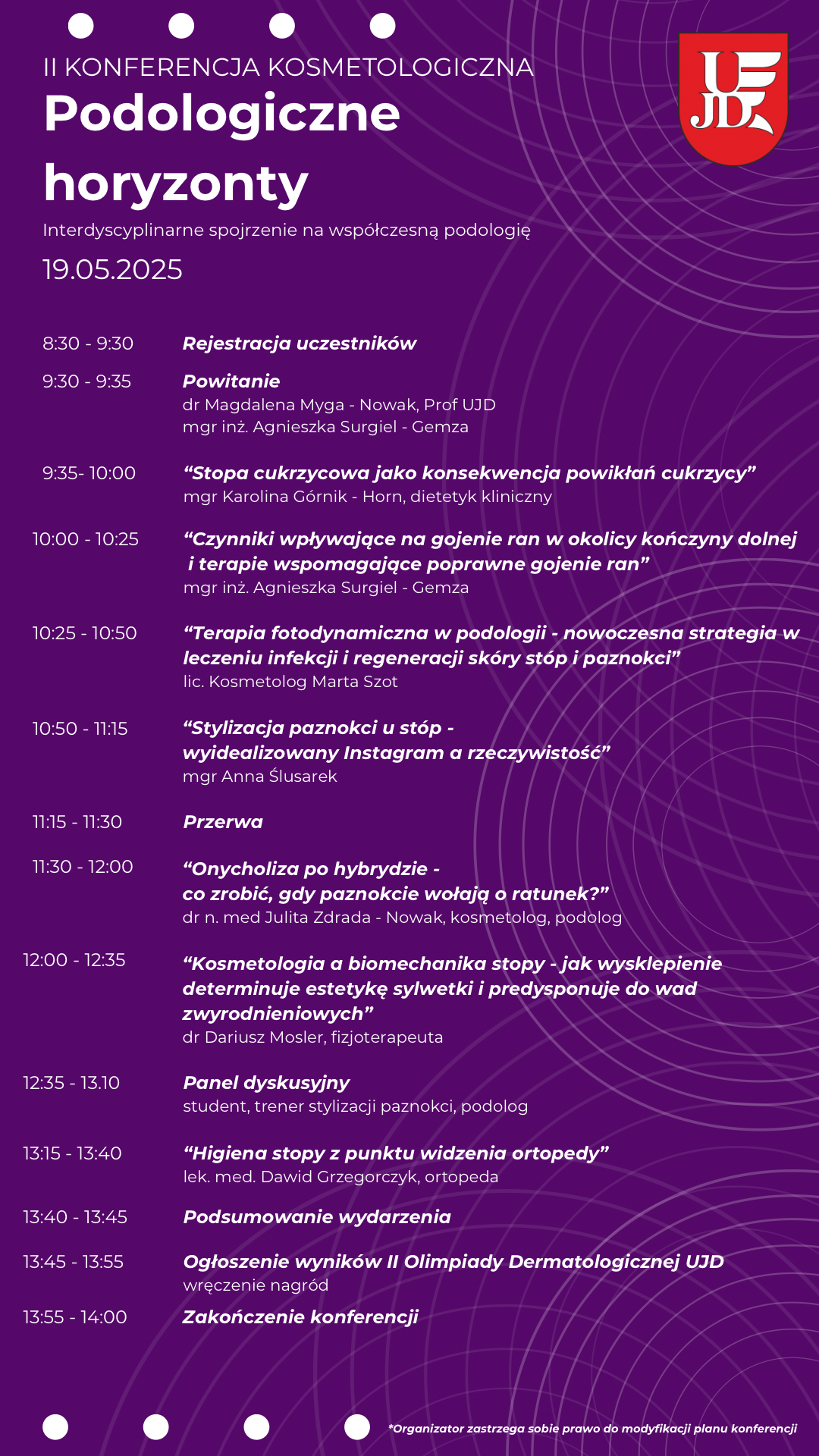 Grafika konferencji Podologiczne Horyzonty